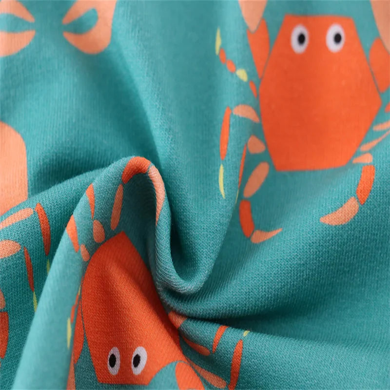 Summer Fun Crab Shorts for Kids