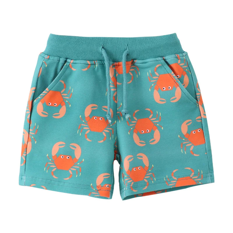 Summer Fun Crab Shorts for Kids