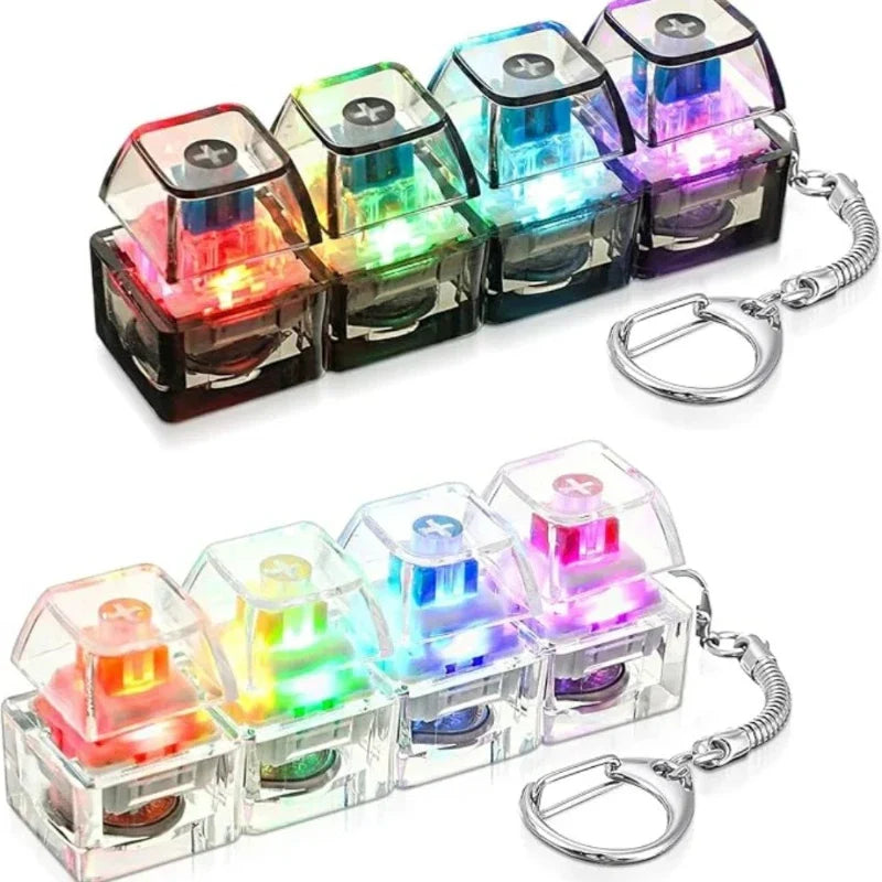 Crystal Click Keyboard Keychain